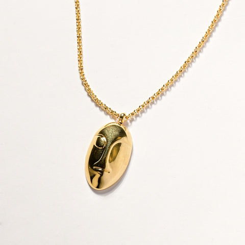 Persona Medallion Gilded Necklace