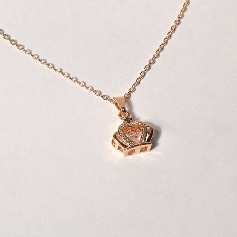 Heartfelt Luxury Crown Stainless  Necklace