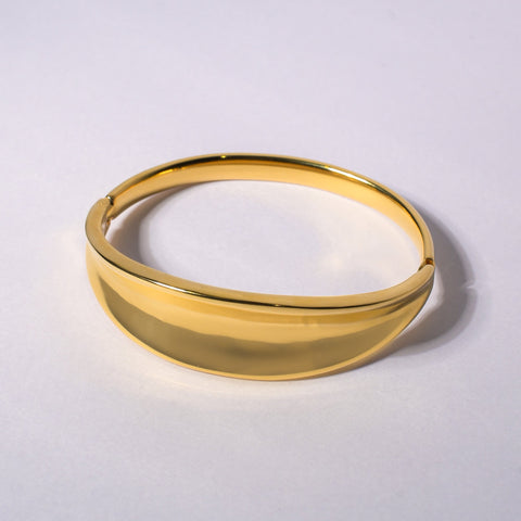 Majestic Arc 18k Gold Plated Stainless Steel Bracelet