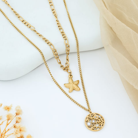 Celestial Elegance Starfish Necklace